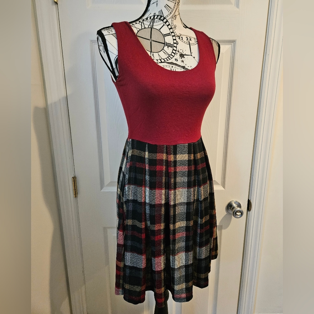 Gili Modcloth plaid dress size small